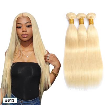 China Ombre / 613 Affordable Colored With Weft Blonde Matches Closures Keratin Extensions Double Hand Virgin Hair Bundle Drawn From Russian 613 for sale