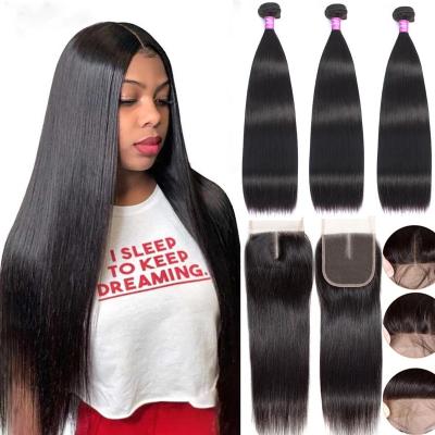 China Brazilian 100% Human 60inch 9a Frontal Bulk Water Wave Extensions Full Bundles With Curticle Aligned Virgin Hair 4x4 Closures for sale