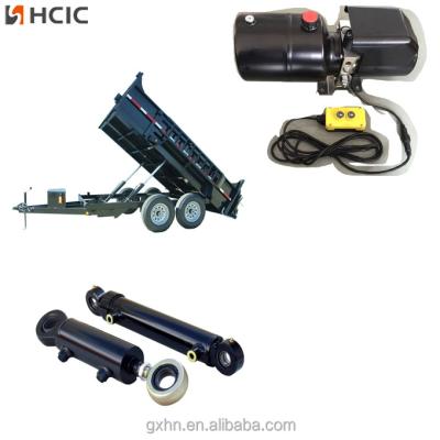 China Small agricultural telescopic hydraulic cylinder for dump trailer for sale