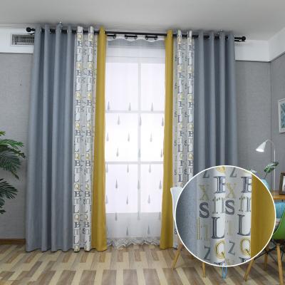 China Wholesale Bedroom Insulated Seamless Cotton And Quilting Luxury Curtain Cloth Window Curtain Cloth for sale