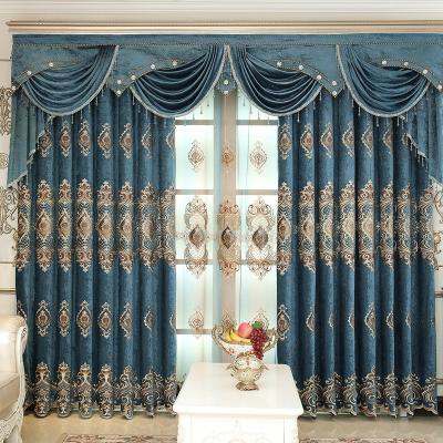 China Insulated 2020 New Design Wholesale Villas European Style Living Rooms And Bedrooms Embroidered Curtain for sale