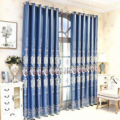 China Factory direct sales insulated flat velvet embroidery shading curtain fabric furniture fabric for sale