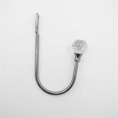 China Luxury Style Crystal Curtain Wall Hook Hot Spotlight Zinc Alloy Eco-friendly for sale