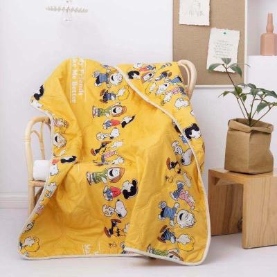 China Wholesale Nondisposable Cartoon Kids Cartoon Anthelmintic Fiber Brushed Comforter for sale