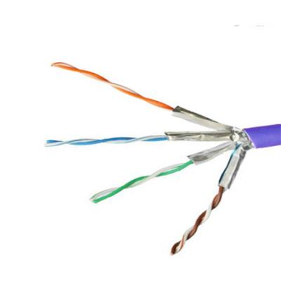 China Best networking price cat6a network cable ftp bare copper utp 23awg 0.57mm 1000ft with PVC jacket for sale