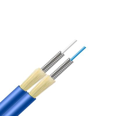 China Duplex FTTH FTTB FTTX Indoor Tight Armor Tight Buffer Networking fttb Fiber Optic Cable for sale