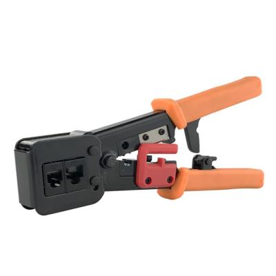 China 8p8c 6p6p 6p4c security crimping tool rj11 rj12 rj45 MULTI FUNCTION crimper pliers with strip and cut multi function for sale