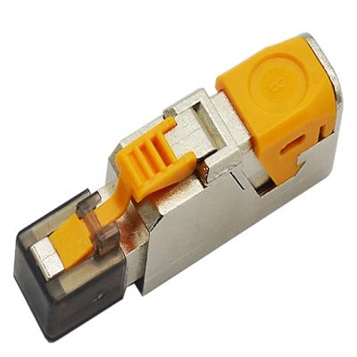 China audio & Toolless CAT.8 Video Shielded Ethernet Plug Toolless Cat6a Cat7 Cat8 RJ45 8p8c Connector Modular Plug for sale