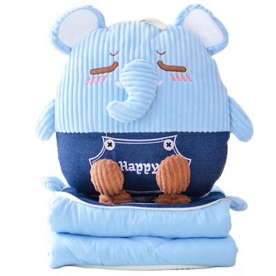 China Lovely Gift Cute 2 in 1 Monkey Elephant Pig Bear 2 Stuffed Plush Animal Pillow Cover in 1 Pillow Animal Soft Cushion for sale