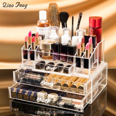 China Large Sustainable Universal Clear Makeup Organizer With Drawers for sale