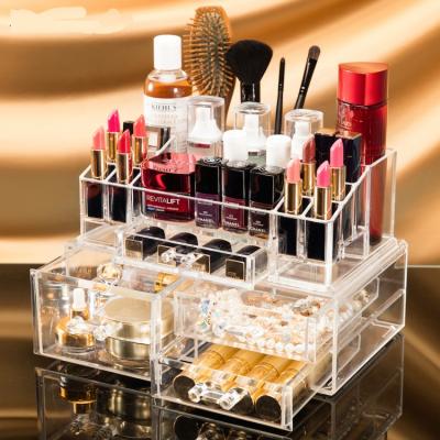 China Sustainable Acrylic Makeup Organizer With Large Transparent Drawer Makeup Organizer for sale