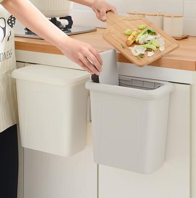 China Amazon Hot Sale Garbage Bin Kitchen Stocked Plastic Trash Bin, Wall Mountable Waste Bins for sale