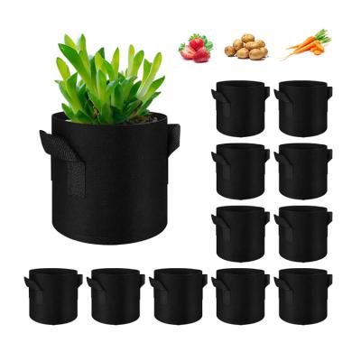 China Eco-friendly 3/5/7/10 15 20 25 30  Gallon Root Grow garden Pots felt plant bag grow bags for sale