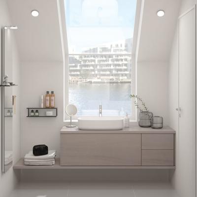 Cina Armadio bagno personalizzato con cassetti scorrevoli Bacino bianco in vendita