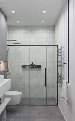 Cina Armadio per il bagno bianco e grigio personalizzato con armadio laterale alto in vendita