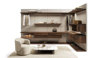 China Modern Custom Walk In Wardrobe Design Customized For Bedroom for sale