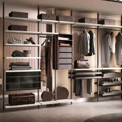 China Cheap Modern Design Furniture Walk-in Large Wardrobe Storage Closet for sale