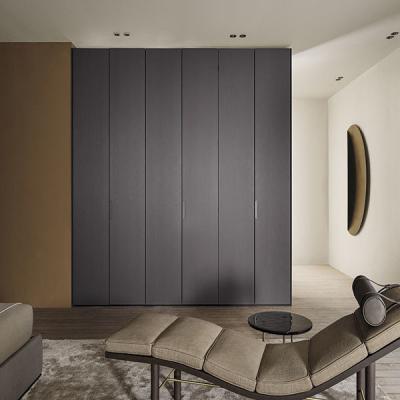 China Latest Modern Open Door Wardrobe Modern Solid Wood Closets Modular Walk In Bedroom Wardrobe for sale