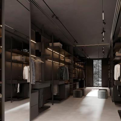 中国 High End Closet Customized Wardrobe Cabinet Walk In Wooden Clothes Wardrobe 販売のため