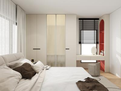 Κίνα Modern Storage Bedroom Furniture Customized Closet Glass Door Walk In Wooden Wardrobe With Mirror προς πώληση