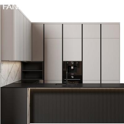 China Melamine Plating Wooden Kitchen Storage Cabinet Ready To Assemble Kitchen Cabinets for sale