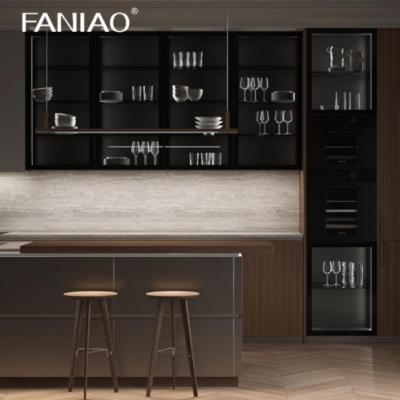 China Contemporary Kitchen Cabinets For Supplier Modular Pantry Customization Modern Wood Melamine Kitchen Cabinet for sale