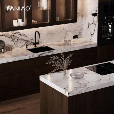 China Smart Modern Style Customize Cabinet Melamine Kitchen Cabinet For Villa Project for sale