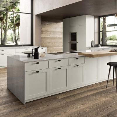 China Factory Price Complete Modern Designs Kitchen Furniture White Shaker Lacquer Kitchen Cabinet for Contractors for sale