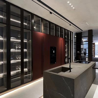 China Custom Luxe Roestvrijstalen Keukenmeubilair Kasten & Massivhouten Keukenkasten Ontwerpen ️ Moderne, betaalbare en hoogwaardige Keukenkasten Te koop