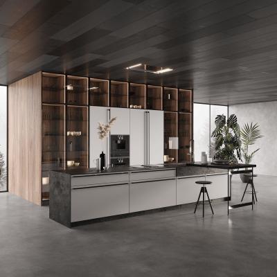 China Venta caliente barata diseño automático de interiores hotel hogar melamina gabinete inteligente cocina en venta