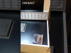Free 3D Design Modern Custom Countertops PET Kitchen Cabinet