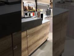 One-Stop Solution Home Furniture Classical Design Solid Wood Kitchen Cabinet Kitchen Furniture