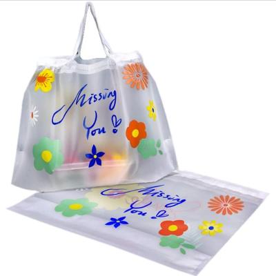 China Recyclable wholesale custom plastic bags for clothes plastic clear plastic drawstring bag shopping bag package for sale