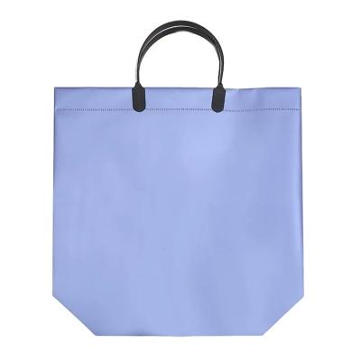 China Recyclable Custom Printed Large Size Plastic Shopping Logo Take Out Bag With Rope Handles for sale