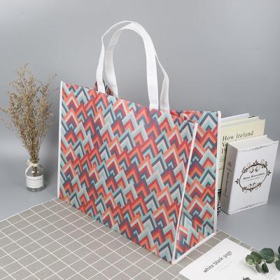 China Reusable / Folding / Eco - Friendly Sell Well New Type Recyclable Laminated PP Handled Shopping Non Woven Bag for sale