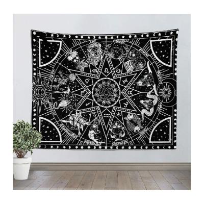 China 100% Polyester Fabric Jacquard Customized Animal Nature Print 3D Mandala Wall Hanging Tapestry Digitally Printed for sale