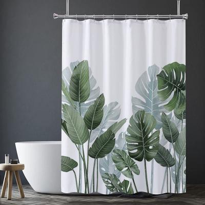 China Latest Design Special Prices Custom Digital Printed 3d Shower Curtain Viable With Free Hooks Shower Curtain Set For Bathroom for sale