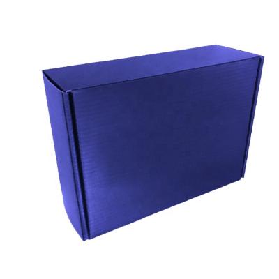 China Handmade Blue Corrugated Box For Gift And Packaging Box Shoes Box for sale