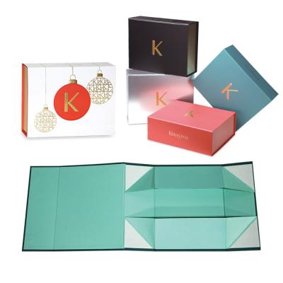 China New Handmade Luxury Color Foldable Folding Paper Gift Box With Magnetic In Packaging Boxes for sale