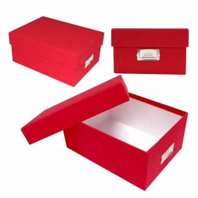 China Handmade Shoe Packaging Box Top And Bottom Packaging Box Gift Box With Lid for sale