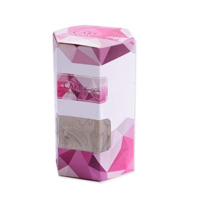 China Recyclable Hexagon Cardboard Cookie Paper Packaging Cookie Boxes With Window for sale