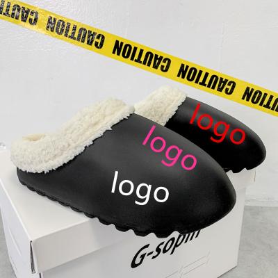 China Cushioning High Quality Women's Fur Slides Fashion House Slides Slippers Warm Cotton Shoes For Women for sale