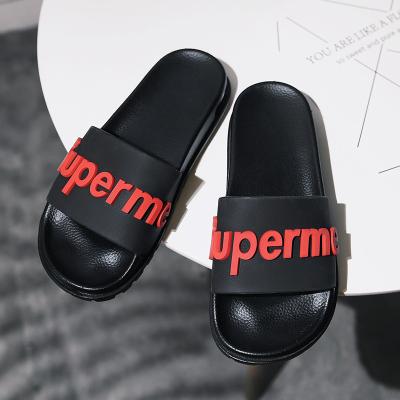 China Anti-skid Slipper Rubber PVC Blowing Man Custom Kids Shoes Mens Outsole Slide Air Cushion Blown Sandal for sale