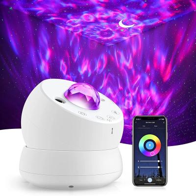 China Modern smart APP voice control night projector light, night galaxy projector wifi for sale