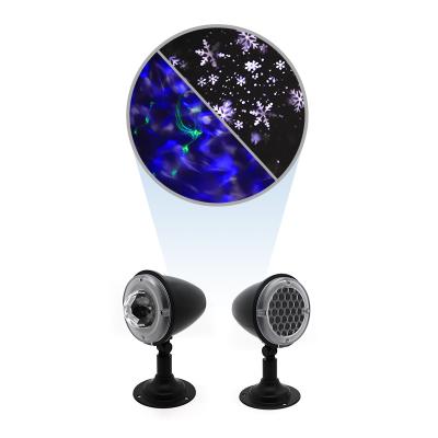 China Christmas Snowflake Projector Lights , Snowfall Snowflake Projector 130*95mm for sale