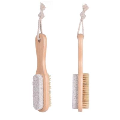 China Callus Remover Keep Your Foot Beautiful Bristle Salon Feet Natural Foot Brush Pumice Wood Combo Brush for sale