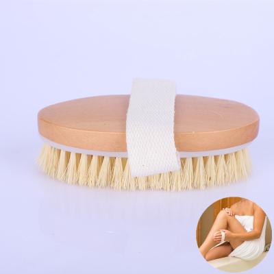 China EXFOLIATING Logo Natural Boar Bristle Bath Customized Brush Exfoliating Dry Skin Massager PPR Pearl Bath Brushes For Body for sale