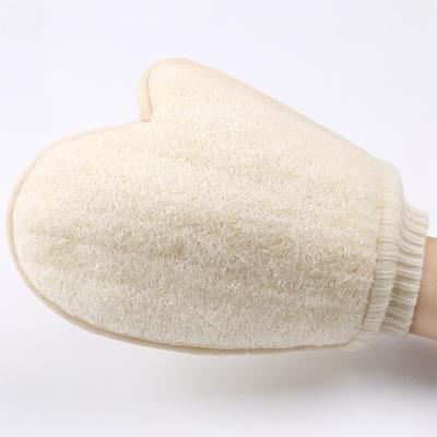 China All natural natural organic body shower loofah sponge bath loofah exfoilating gloves for sale