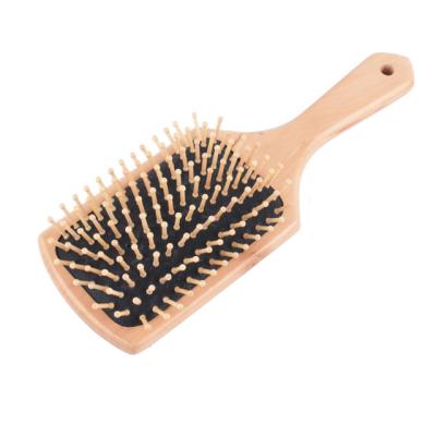 China Wholesale Hand Held Hair Comb Custom Printed High Quality Material Airbag Wooden Comb For Amazon for sale