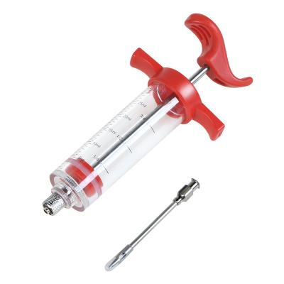 China Viable BBQ Tool Cook Meat Marinade Injector Flavor Syringe For Poultry Turkey Chicken Grill Cooking for sale